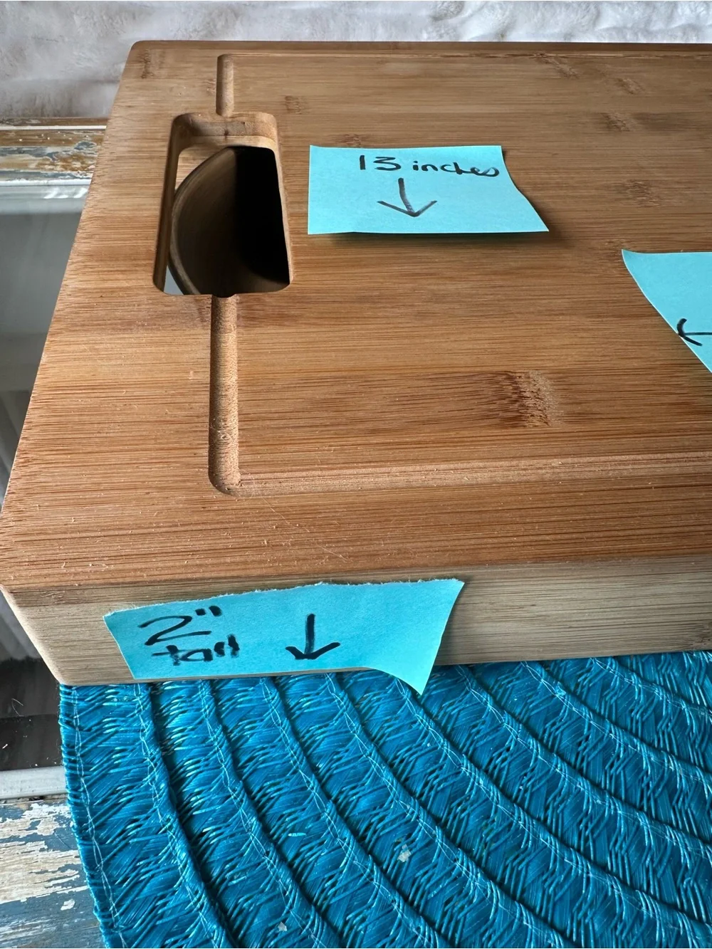 Napolean Bamboo Cutting Board with Removable Stainless Steel Bowls NWOT